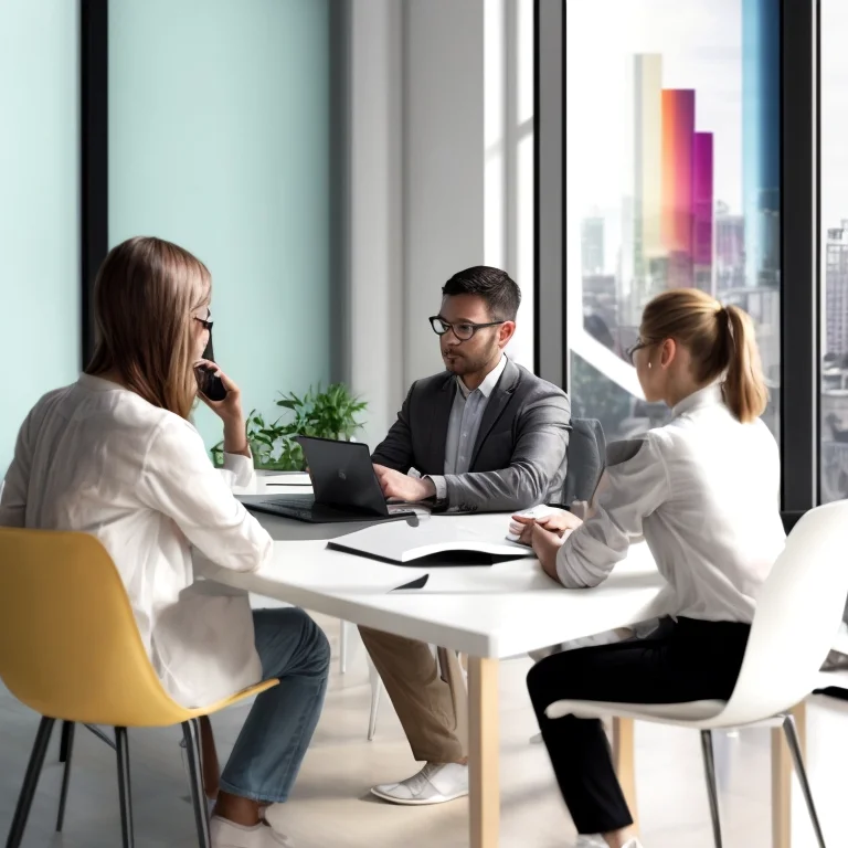 Equipo de consultores trabajando en planta y analizando datos locales